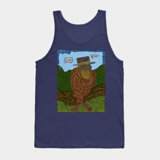 Cool Chimp on a Log Tank Top